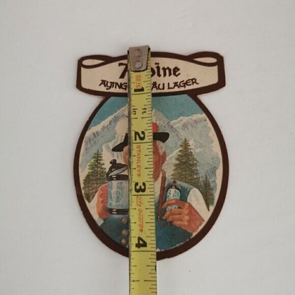 Vintage Alpine Lager Coaster Beer Drink Mat 2-Sided Bavarian Ayingerbrau 2-Sided - Picture 4 of 4